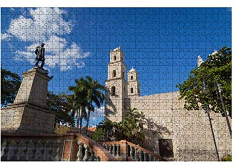Puzzle 1000 Teile Kathedrale Von Merida Catedral De San Ildefonso Römisch Katholische Kirche Holzpuzzle Für Erwachsene Und Kinder Klassische Puzzles Traditionen Holzpuzzle Erwachsene