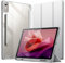JETech Funda para Lenovo Tab P12 12,7 Pulgadas (2023 Modelo, TB370FU / TB371FU) con Soporte para Stylus, Clara Transparente PC Duro Respaldo, Trifold Soporte Delgada Tableta (Plata)