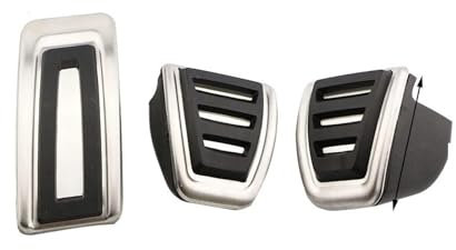 LECREA Auto Pedal Set für VW Tiguan MK2 2017-2022, Verschleißfest Gaspedal Bremse Fußstütze Pads Anti Rutsch Pedal Abdeckungen, Auto Innere Beschützen ZubehöR,MT Without Rest