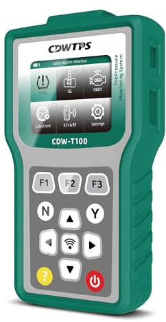 CDWTPS TPMS T-100 TPMS Programming Tool, Activate/Relearn All Known TPMS Sensors, Program CDWTPS Sensor [315 & 433MHz], TPMS Diagnostics & Reset