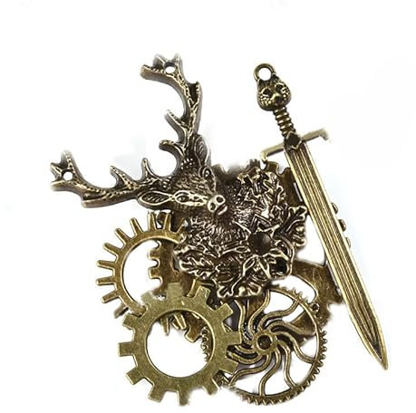 Ankexin-Brosche für Damen, Metall-Brosche, Anstecknadel, Anstecknadel, Anstecknadel, Krawatte, Steampunk-Haarspange für Damen, Herren, Mantel, Hüte, Schmuck-Accessoire, Size reference picture, Metall