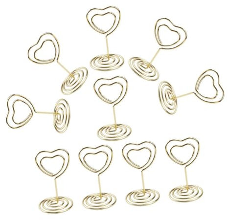 HAPINARY 20stücke Tischnummernhalter Aus Metall Tischschildhalter Für Foto Und Karten Memo-clips Mit Standfuß Praktisch Für Hochzeiten Und Veranstaltungen