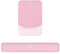 MOSISO Wrist Rest Support for Mouse Pad&Keyboard Set, Rectangular Ergonomic Mousepad Non-Slip Base Home/Office Pain Relief&Easy Typing Pad with Neoprene Cloth&Raised Curved Memory Foam, Pink