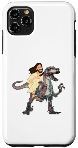 iPhone 11 Pro Max Jesus Dinosaur Case