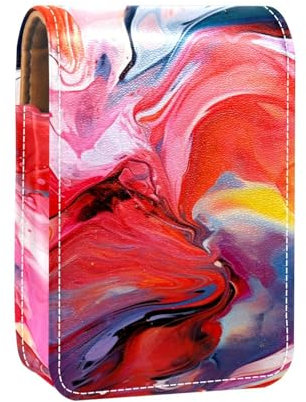Organizador de Maquillaje,Estuche de lápiz Labial de Maquillaje para Mini Bolsa de cosméticos,Pintura de Graffiti de Acuarela