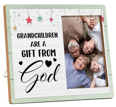 valucise Bilderrahmen für Großeltern, Enkelkind-Bilderrahmen, Geburtstag, Großelterntag, Geschenke für beste Großeltern, Zuhause, Wohnzimmer, Schlafzimmer, Dekoration -b20