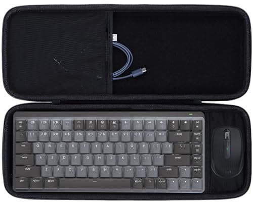 Lebakort Hart Reise Schutz Hülle Etui Tasche für Logitech MX Mechanische Mini Tastatur MX Anywhere 3S Compact Maus Combo