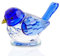 Ornalrist Kristallblaue klare Vogel-Figuren, Sammelfiguren, Geburtstagsgeschenke für ihn, Ehemann, Tischdekoration, Briefbeschwerer für Tierliebhaber