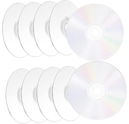 IMIKEYA 20 Dekorative Selbstgemacht Scheiben aus Kunststoff Klare CD Zimmerdekoration zum Bemalen und Dekorieren für Kreative Wanddeko im Partyraum