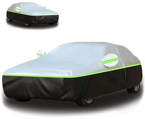 Autoabdeckung Vollgarage für Smart Fortwo Cabrio W450 2003-2007 (250x153,7x154,9cm),Wasserdicht,UV-beständig,regenfest,wärmeisoliert,Baumwollfutter, tragen