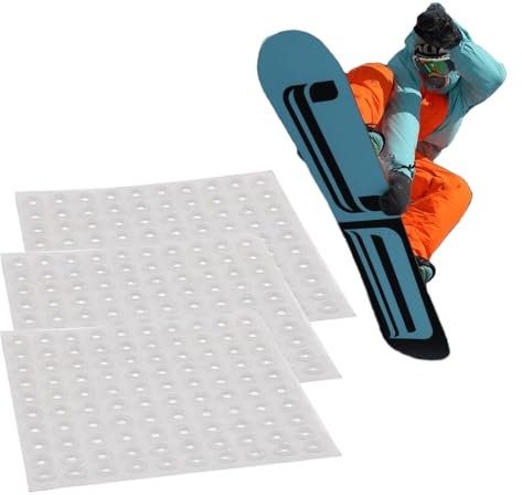 IKOPFLN Set mit 300 Stück Stomp Pad, Klar Anti-Rutsch Stomp Pad Snowboard Grip Pad für Snowboarden