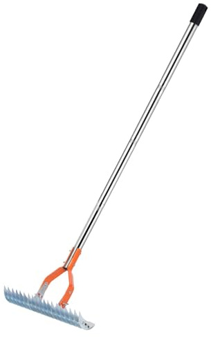Rasenbesen, Rasenrechen zum Säen, Gartenreiniger, Moosentferner zum Jäten, Aussaat, Düngung und Pflege von Rasenflächen