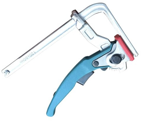 Abrazaderas de sierra de pista, abrazadera de mesa de trinquete resistente, herramientas de mesa MFT, abrazaderas de sierra de pista rápida de acero de aleación, abrazadera F de riel guía para la