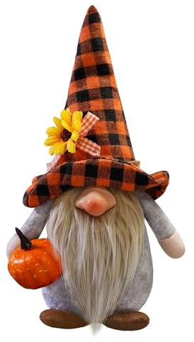 MARCBUSE Thanksgiving Zwerg Puppen Ernte Dekorative Zwerge Karneval Zwerg Handgemachte Zwergpuppen Plüsch Dekore Kinder