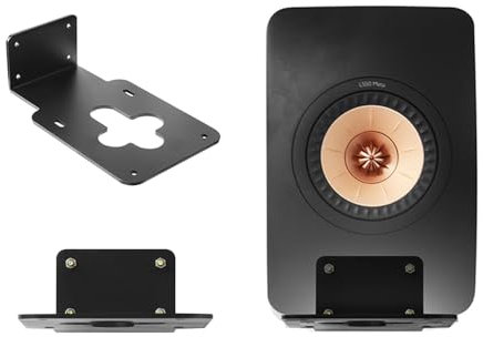 EUGOOCX 2PCS Speaker Wall Mount Bracket for KEF LS50 Meta Bookshelf Speakers, Aluminum Alloy Wallmount Stand for Home Audio Speakers, Sturdy Support