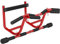 SPORTNOW Barra de Dominadas Multifuncional Barra de Dominadas de Pared Carga 150 kg para Ejercicio y Entrenamiento en Casa Gimnasio Rojo y Negro