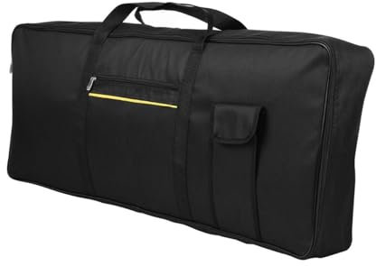 Joyance 61keyselectricpianoaccoriescarryingbag Portable 61 Key Electronic Piano Keyboard Gig Bag, 420D Cloth Storage Holder Case, Includes Sustain Pedal, Ideal for MIDI Keyboards and Accories