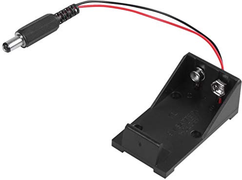 Turodeuo 9V Volt Battery Holder Box Case Plug 5.5X2.1 for Breadboard Power Supply
