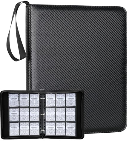 Card Binder – 720 Capacity, Zippered Trading Card Holder for MTG, Sports & Collectible Cards – Acid-Free, Durable & Travel-Friendly Storage (Black, 9 Pocket)