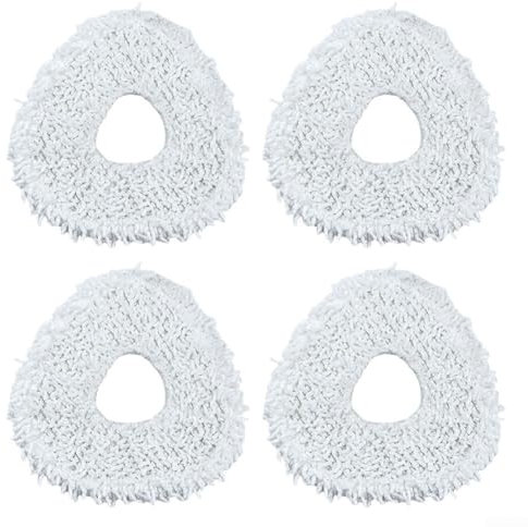 Juego de 4 almohadillas de repuesto para robot aspiradoras Narwal (para T10, J1 y J2), diseño de microfibra
