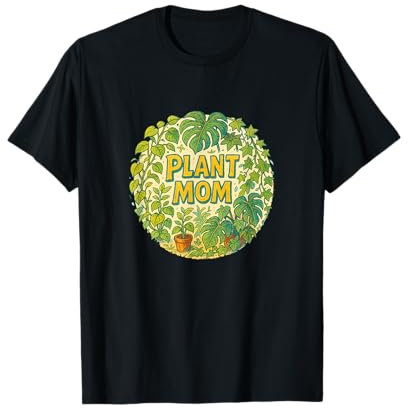 Pianta Mamma illustrazione Pothos Monstera Piante d'appartamento amanti Maglietta