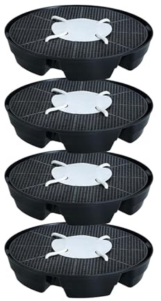 Kelisdi Atmungsaktive Pflanzschalen, automatische Bewässerung, Blumentöpfe, Basis, wiederverwendbare Untersetzer für Topf-Drainage-Basis, 4 Stück