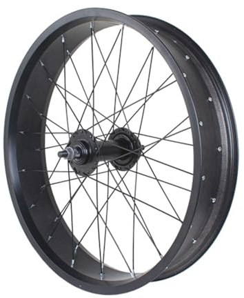 20 24 Snowbike Hinterrad 26×4,0 Fat Tire Bike-Radsatz Aluminiumlegierung Beachbike Felgen Innenbreite 80/100mm Scheibenbremse Bolt-on Nabe 7/8/9/10-Gang Schraubkranz