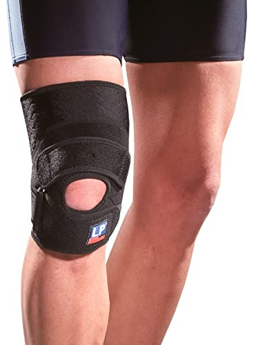 LP Support Kniebandage 519CA - Sport-Knieorthese, Größe:L, Farbe:schwarz