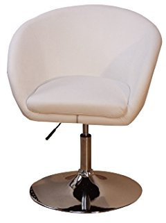 Heinz Hofmann 8230.CPW Drehsessel / Kunstleder / Weiß / B. 60 x T. 60 x H. 70-82 cm