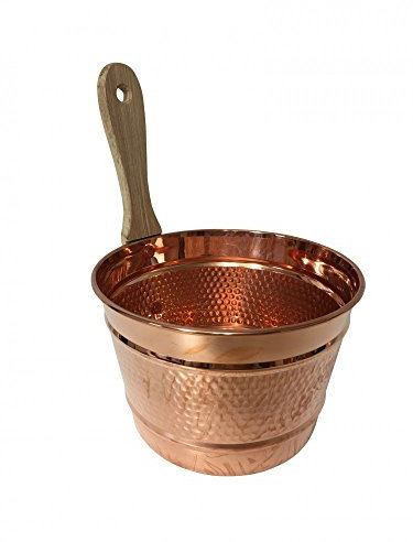 Sceau avec louche en cuivre pour Sauna - 'CopperGarden®'