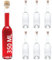 SLK 6 Botellas de Vidrio vacías 350ml con Mango de Madera Corcho GmbH