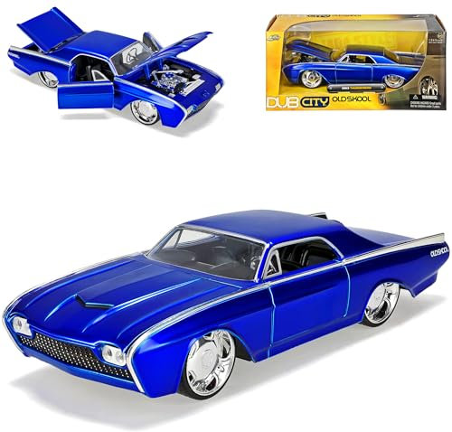 Ford Thunderbird Coupe Blau 1963 Tuning 1/24 Jada Modellauto Modell Auto Sonderangebot