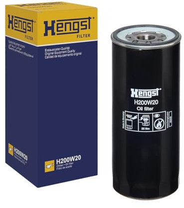HENGST - Ölfilter H200W20 - Öl-Anschraubfilter für KFZ | Hochwertiger Motorölfilter für KFZ mit Otto- oder Dieselmotor - Robuster Ölfilter mit hoher Schmutzaufnahmefähigkeit