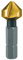 Ruko HSS kurzer Kegel- und Entgrat-Senker-Bit, 90 Grad, TiN-Finish, 12,4 mm Durchmesser, 35,0 mm Länge, RW102316T