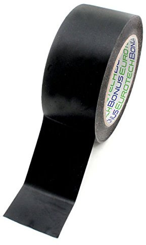BONUS Eurotech 1BL23.47.0050/033A# Nastro adesivo in PVC per marcatura pavimento, adesivo a base di gomma, larghezza 50 mm, lunghezza 33 m, spessore 0,17 mm, nero