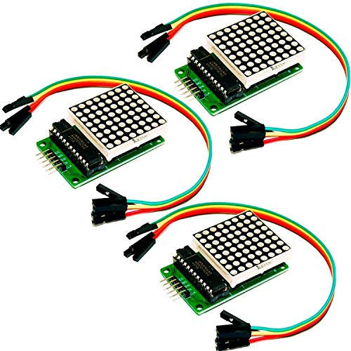 AZDelivery MAX7219 8x8 Dot Matrix MCU 64 LED Display Modul Anzeigemodul kompatibel mit Arduino und Raspberry Pi inklusive E-Book!