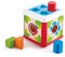 Hape E0507 - Sortierbox Gartenhütte, Farben-und Formensortierwürfel, Bunt