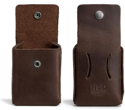 Hide & Drink, Leder-börse, für bis zu 20 Karten, gefaltete Rechnungen, Münzen, Ladekabel, Reisekabel, Organizer, handgefertigt, 101 Jahre, Bourbon Brown