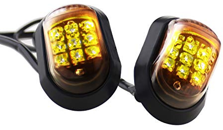 Create idea Pair Motorcycle Bike Turn Signals | Flush Mount, LED Lamp Indicator, Amber, Waterproof