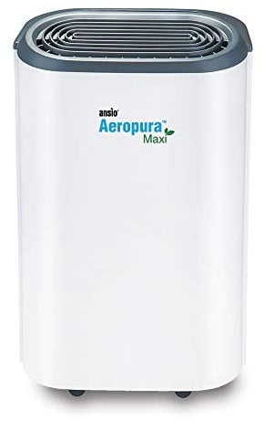 ANSIO 22L/Day Dehumidifier for Home Damp Condensation Moisture Remover with Continuous Drainage, Laundry Drying, Sleep Mode, Child-Lock, 24 Hour Timer, Auto-Off, Humidity Display
