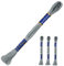 3 Docken Stickgarn je ca. 8m / Sticktwist 100% Baumwolle Stickerei verschiedene Farbwahl, Farbe :8832 bleifarben