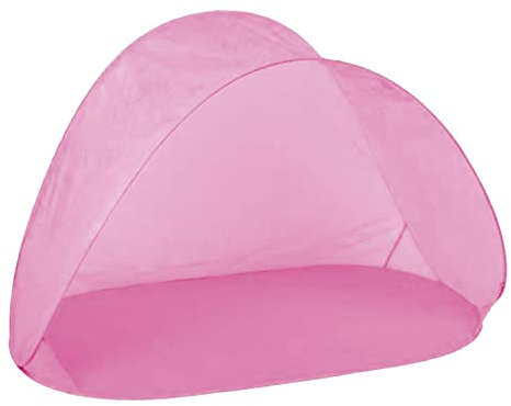 Mojawo Pop Up Automatik Wurfzelt Strandmuschel Sonnenschutz Camping Windschutz Outdoor Zelt pink mit Tasche H97xB150xT80cm