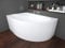 BADLAND Badewanne Original Weiß Acryl Wanne Eckbadewanne STANDARD 130x85 Rechts KOMPLETTSET SET mit Weiß Acrylschürze + Füßen und Exklusive Chrom Automatik Ablaufgarnitur Made in EU 4in1