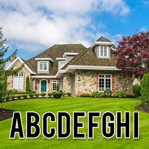 VictoryStore Yard Letters: Cut-Out Alphabet Yard Decoration 18 inch High, Includes Stakes (Black 12529)