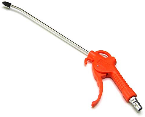 FAST WORLD SHOPPING ® Pistolet de soufflage d'air comprimé souffleur bec verseur long 27 cm environ fixation rapide compresseur