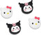 DLseego Thumb Grip Caps Kompatibel mit Switch & Switch Lite, Weiche Silikon Joy-Con Joystick Grip Cute 3D Analog Stick Abdeckung - Purple Bunny und Kitty Cat(4Pcs)