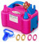 FLSEPAMB Electric Balloon Pump, Portable Dual Nozzle Balloon Inflator Pump with 2 Modes, Professional Balloons Machine with 6 Accessories for Party, Birthday, Wedding Decoration