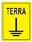 NEW CARTELLO SEGNALETICO - MESSA A TERRA - Adesivo Extra Resistente, Pannello in Forex, Pannello In Alluminio (PANNELLO IN FOREX 20X31 CM)