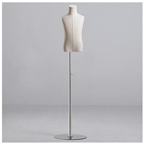 LXLIGHTS Kind Mannequin Torso Körper, Kleinkind Schaufensterpuppen Körper Für Kleidung Kleid Schmuck Anzeige, Verstellbare Höhe Halbe Skala Männchen Mit Runder Metallbasis