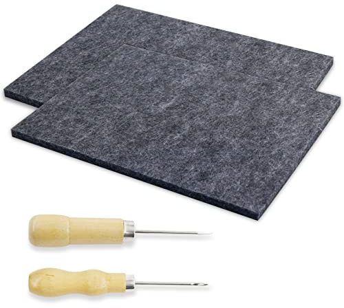 Hpbaggy Punteruolo Tappetino Feltro per Bambini 2 Pezzi, Punteruolo per Bambini Kit, Punteruolo e Tappetino per Bambini, Feltri per Punteruoli